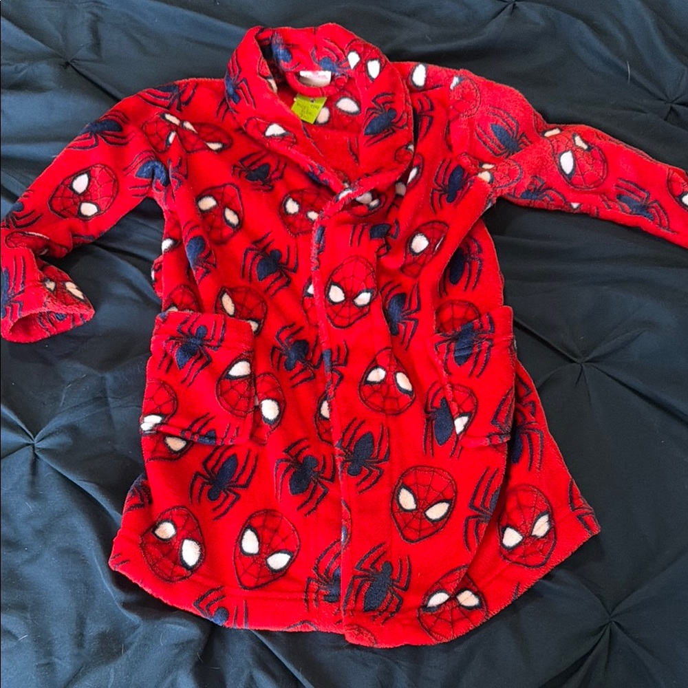 Red Spider-Man Fleece Robe